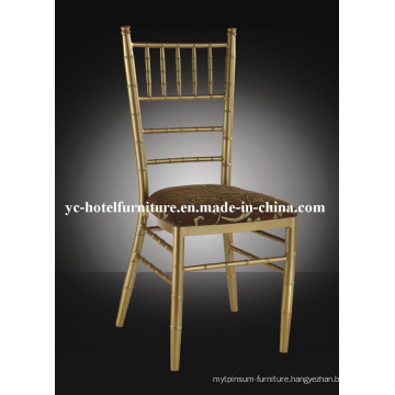 Golden Metal Frame Fixable Cushion Chiavari Chair (YC-A18)